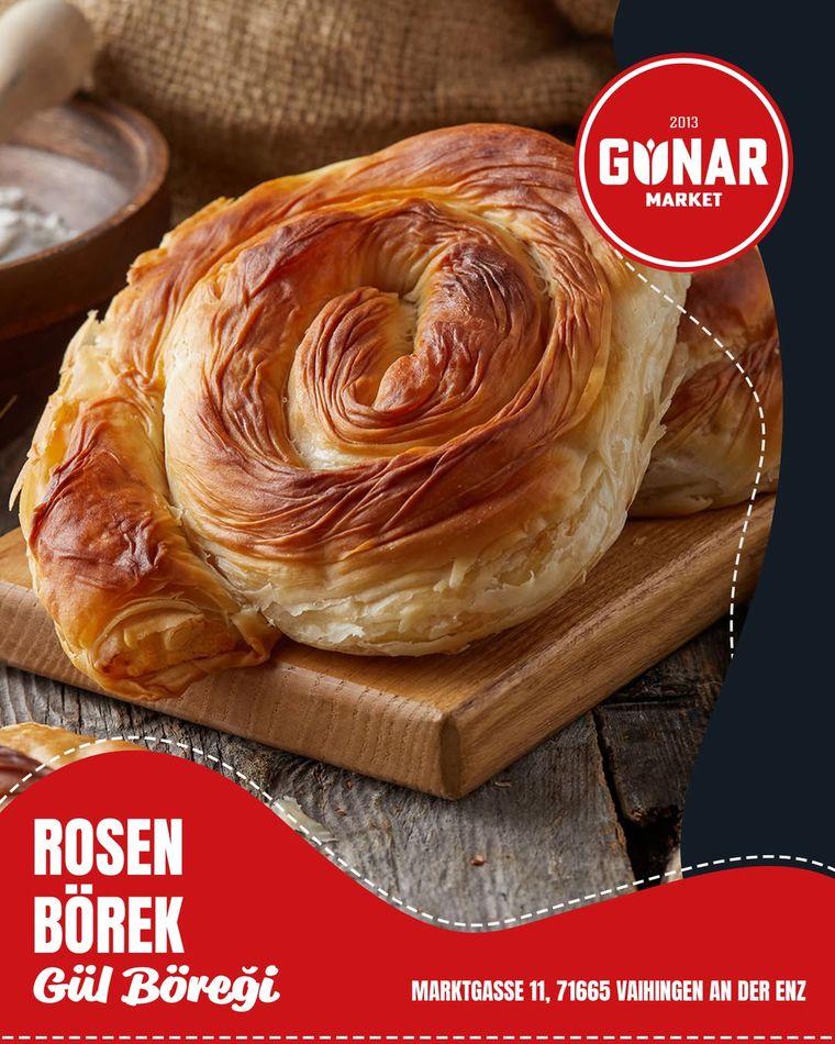 Rosen Börek · Gül Böreği