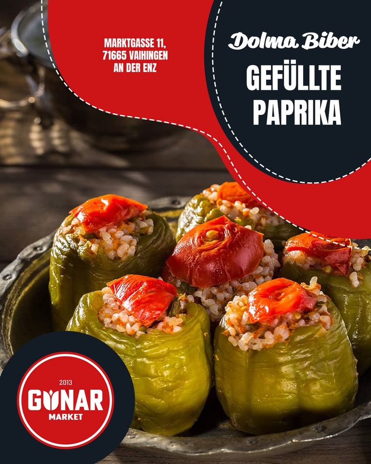 Dolma Biber · Gefüllte Paprika