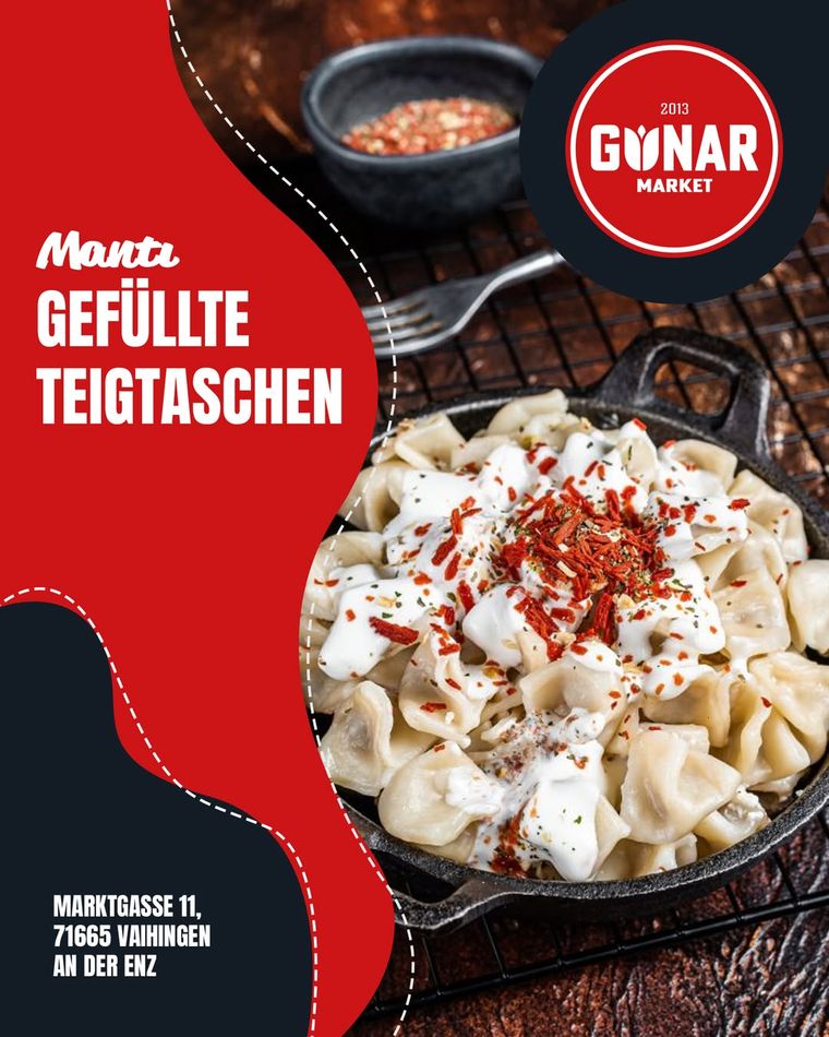Manti · Gefüllte Teigtaschen