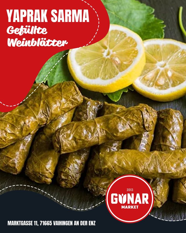 Yaprak Sarma · Gefüllte Weinblätter